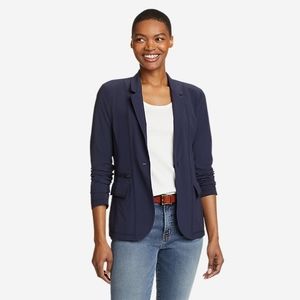NEW Eddie Bauer Departure Blazer Size 10 Atlantic Blue